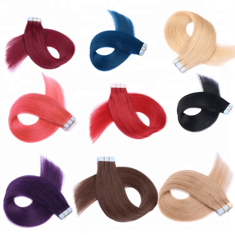 China wholesale tape human hair extension factory QM157